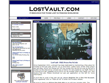 Tablet Screenshot of lostvault.com
